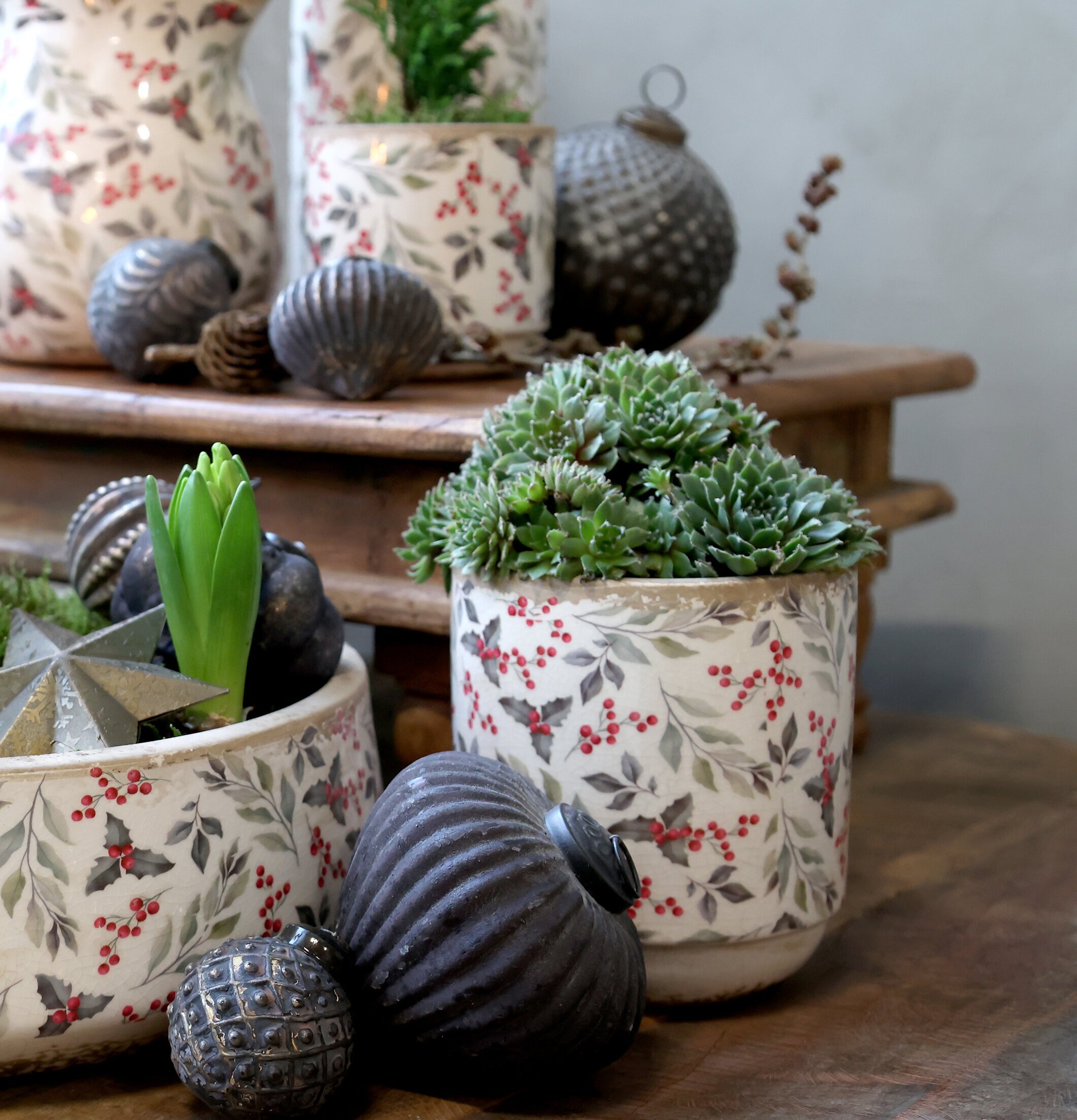 Planteringsfat Rönnbär Planteringskruka Chic Antique Krukor Örtkrukor Glaskrukor