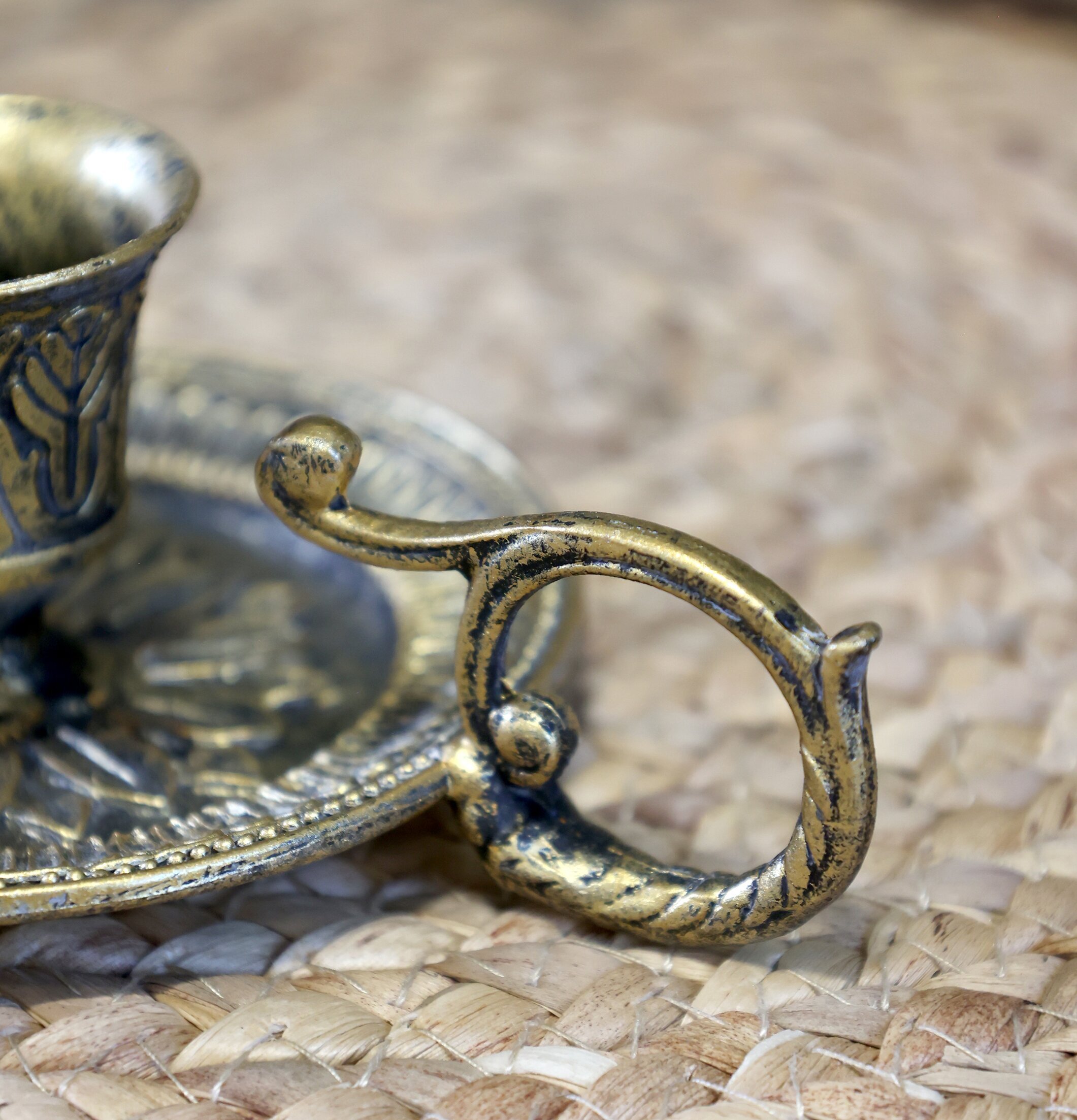 Ljusstake Antik Mässing Chic Antique Ljusstakar Adventsstakar Ljushållare Ljushyllor