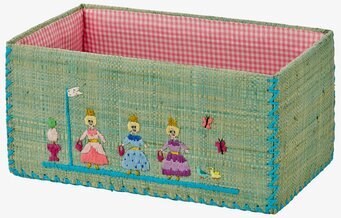 Bild av charmig, praktisk och dekorativ leksakskorg