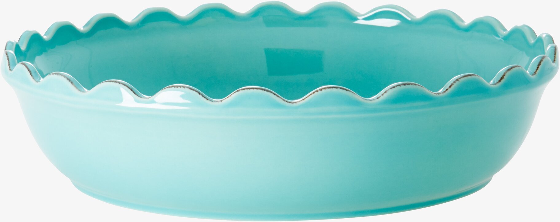 Pajform Large Mint från Rice med vågig kant och mintfärg