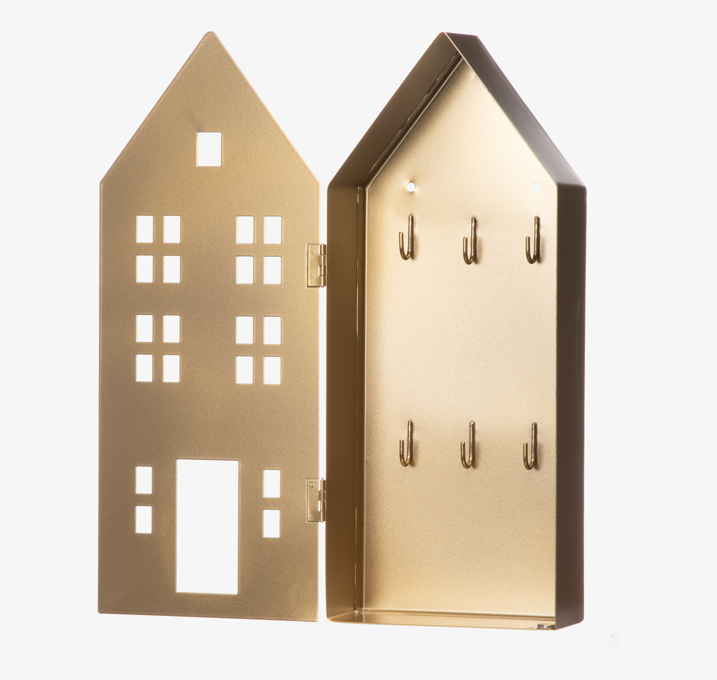 Nyckelskåp Hus Guld 4Living Nyckelförvaring Nyckelhängare