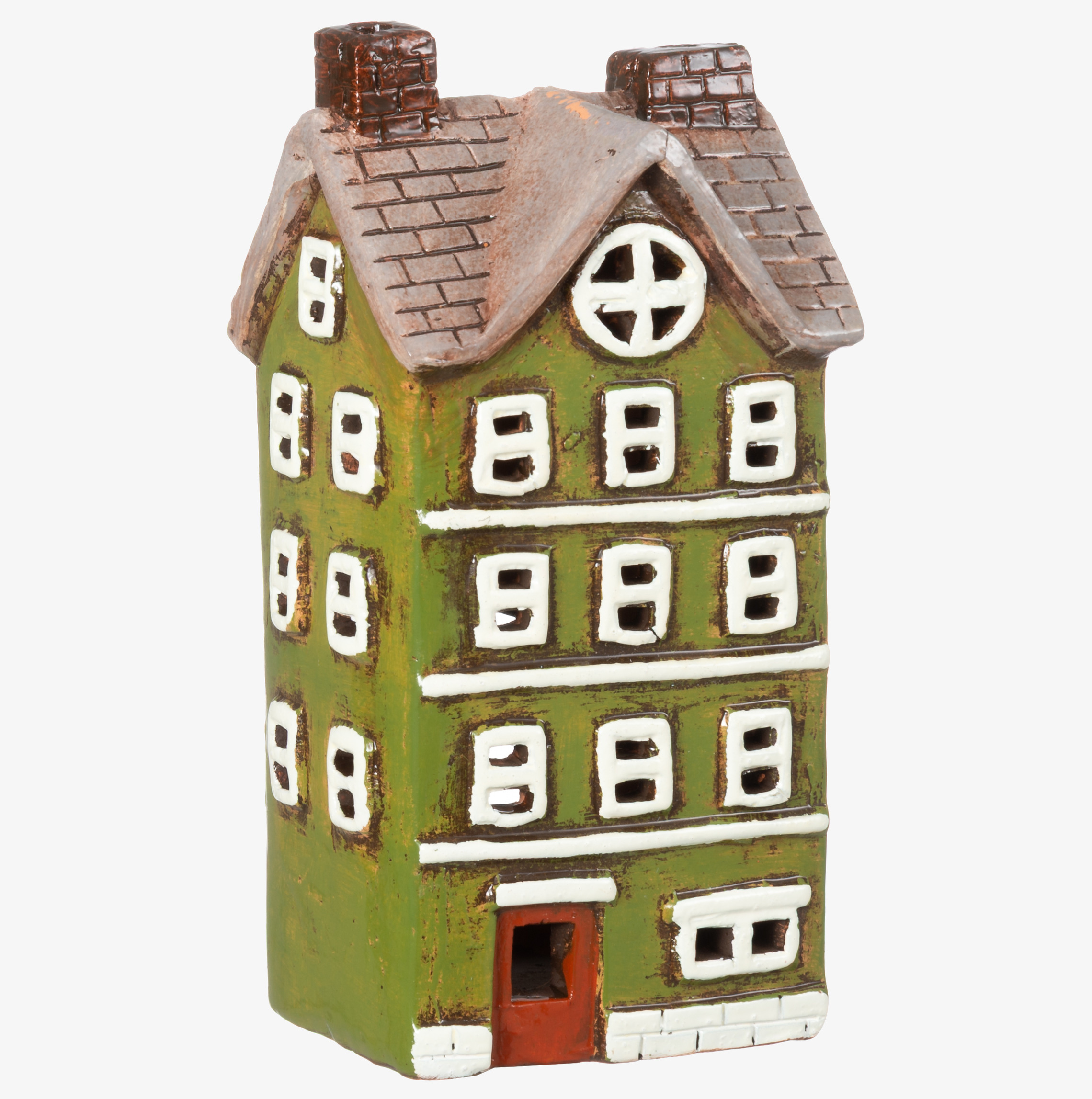 Ljuslykta Hus Mossgrön 4Living Lyktor Endless Light Ljuslyktor