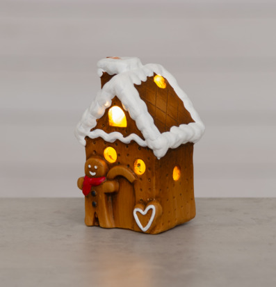 Hus LED Med Pepparkaksgubbe 4Living Övrig prydnad/dekoration för inredning innemiljö