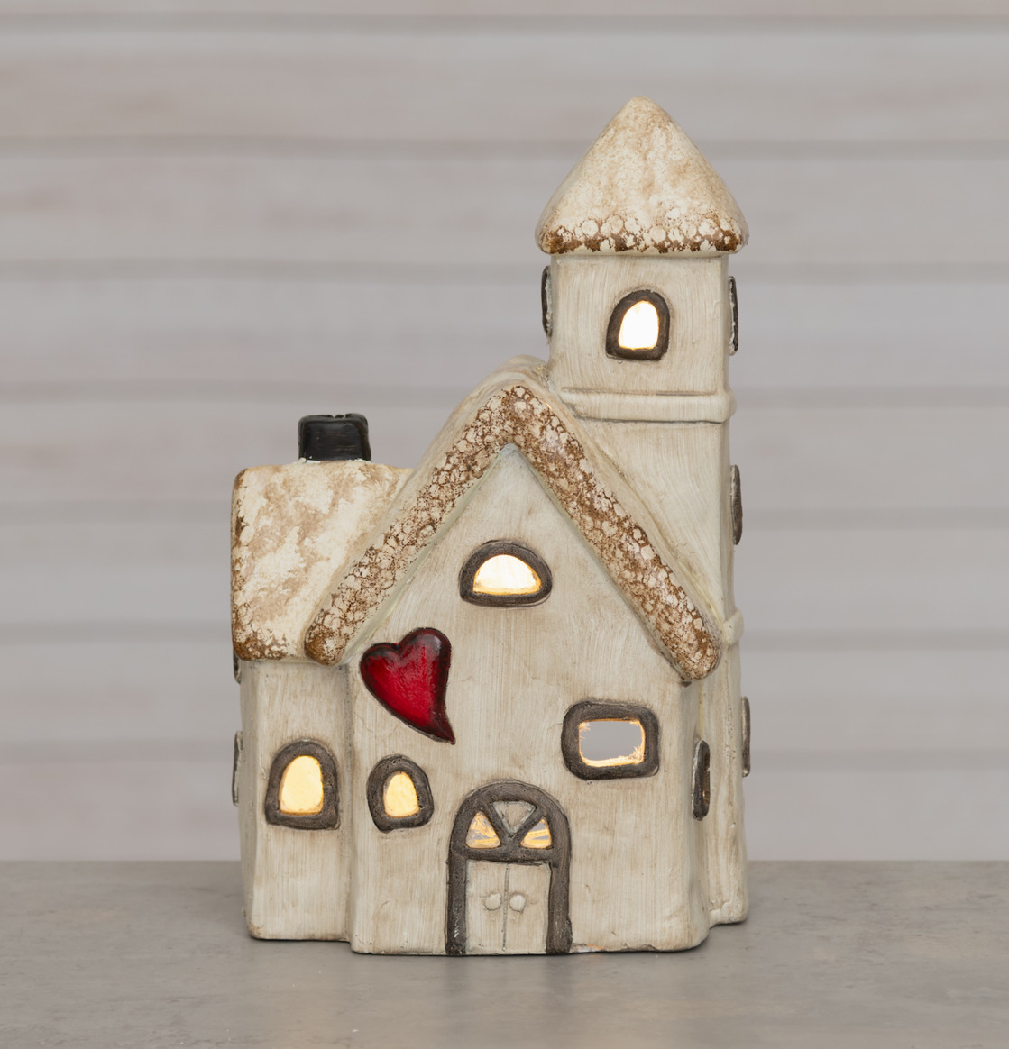 Keramikhus LED Cedar City 4Living Lampor Taklampor Golvlampor Bordslampor LED-lampor Ledlampor Fönsterlampor Ljusslingor för dekoration Övrig