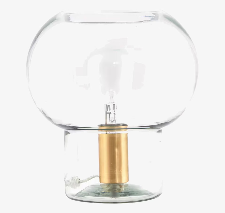 Lampa Mush från House Doctor i glas med mässingsdetaljer