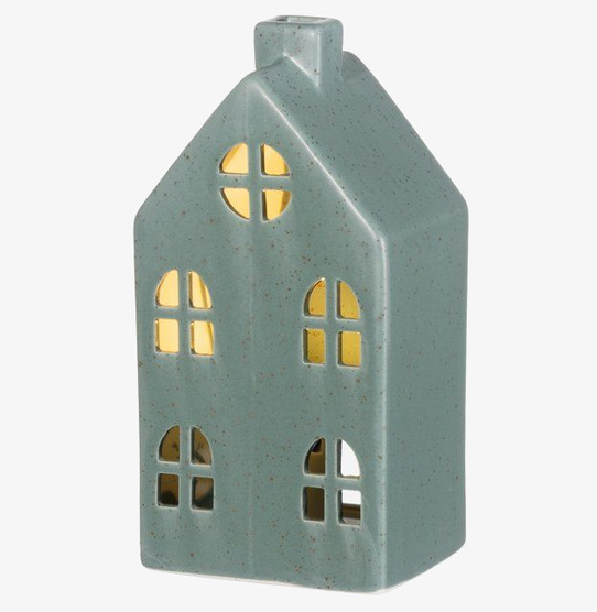 Keramikhus Paris LED Mörkgrön 4Living Lampor Taklampor Golvlampor Bordslampor LED-lampor Ledlampor Fönsterlampor Ljusslingor för dekoration Övrig