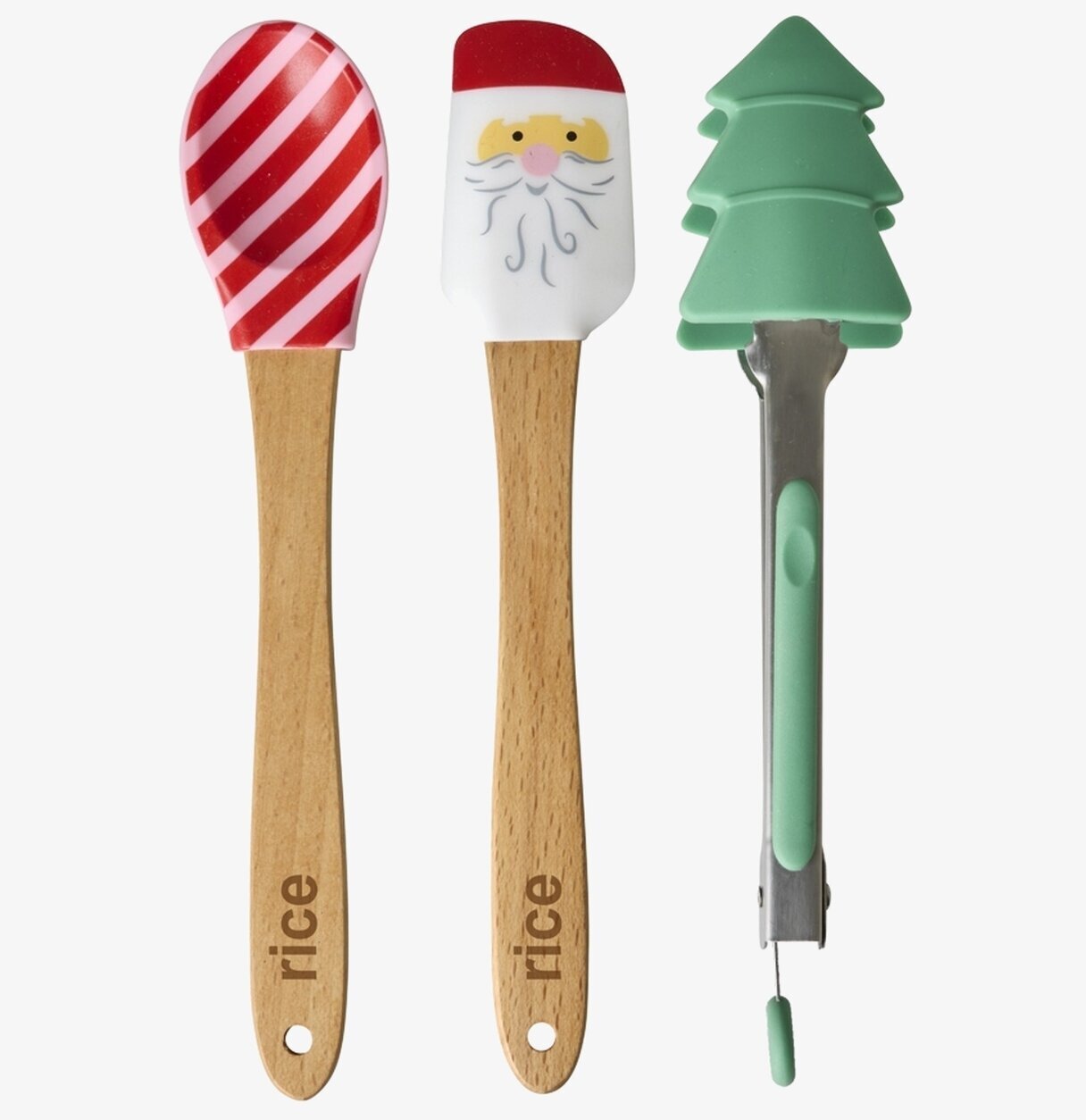 Bakredskap Silikon Set/3 Rice Kökstänger Slevar och slickepottar Pastaslevar