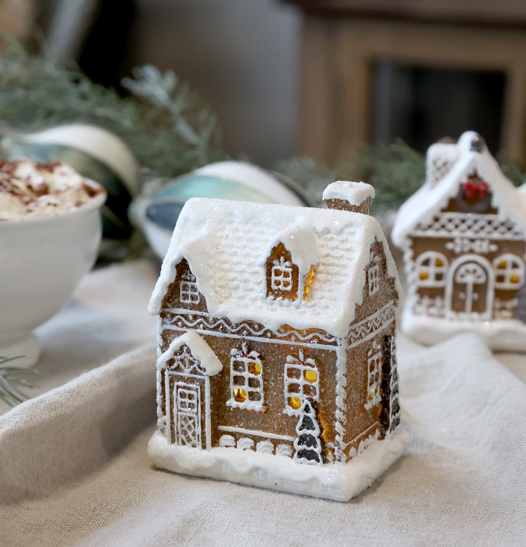 Noël Pepparkakshus Led Mocca Chic Antique Övrig prydnad/dekoration för inredning innemiljö