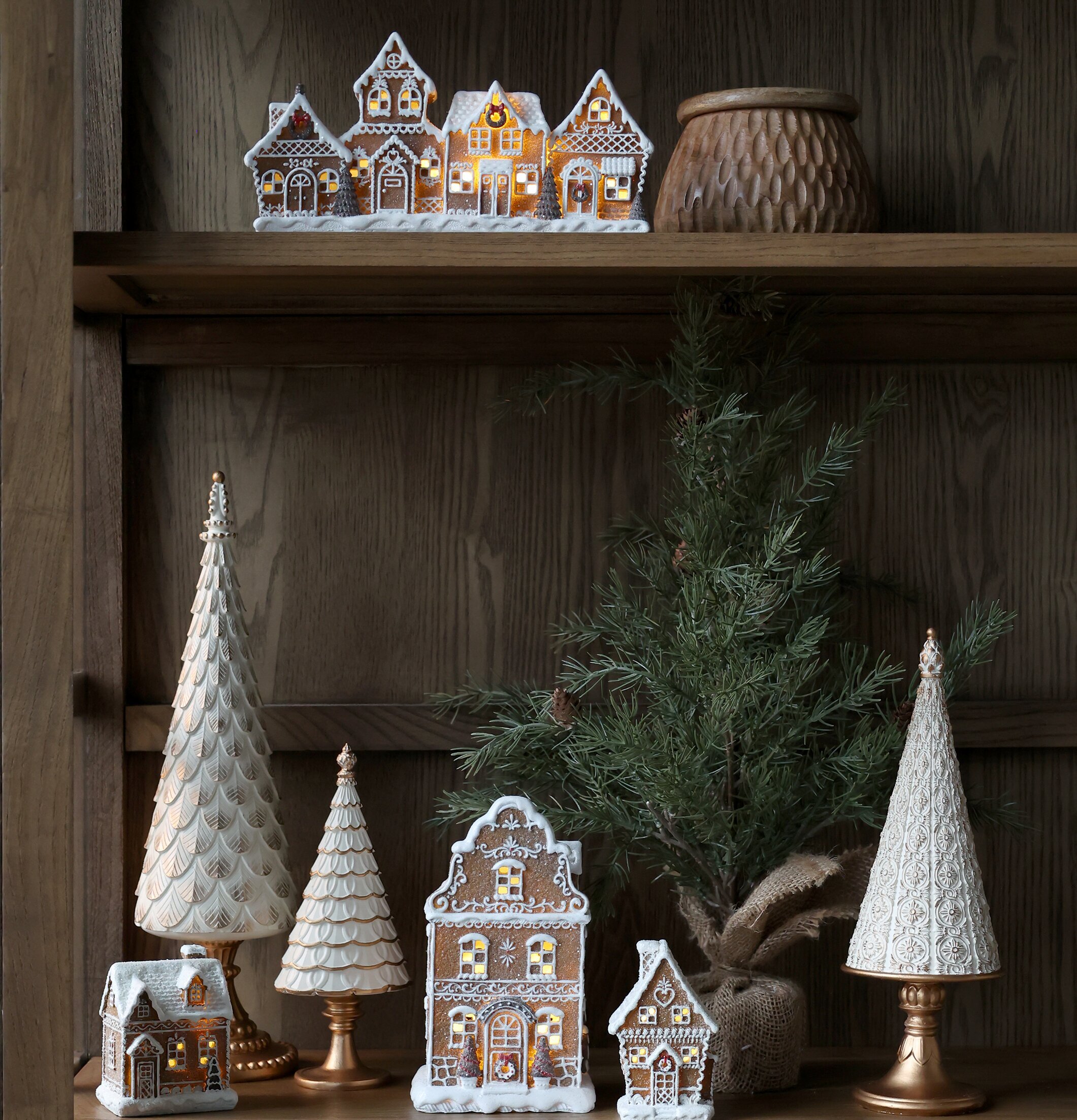Noël Pepparkakshus Led Mocca Chic Antique Övrig prydnad/dekoration för inredning innemiljö