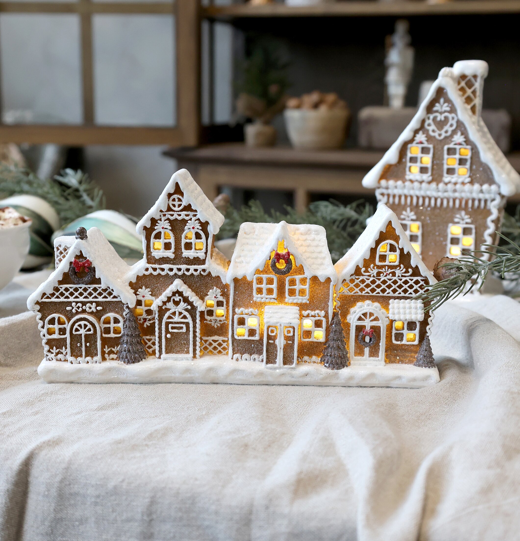 Noël Pepparkakshus Led Mocca Chic Antique Övrig prydnad/dekoration för inredning innemiljö