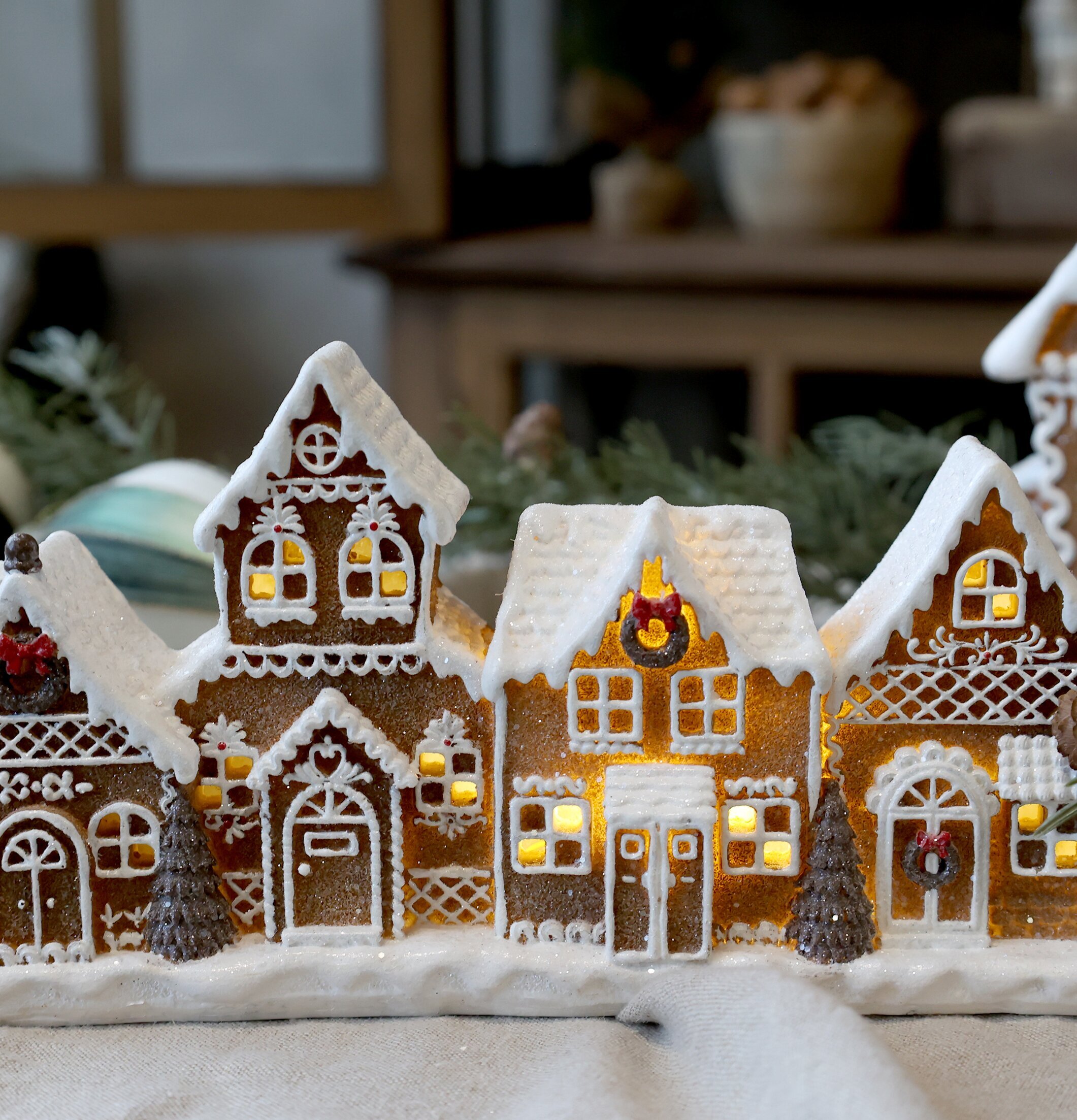 Noël Pepparkakshus Led Mocca Chic Antique Övrig prydnad/dekoration för inredning innemiljö