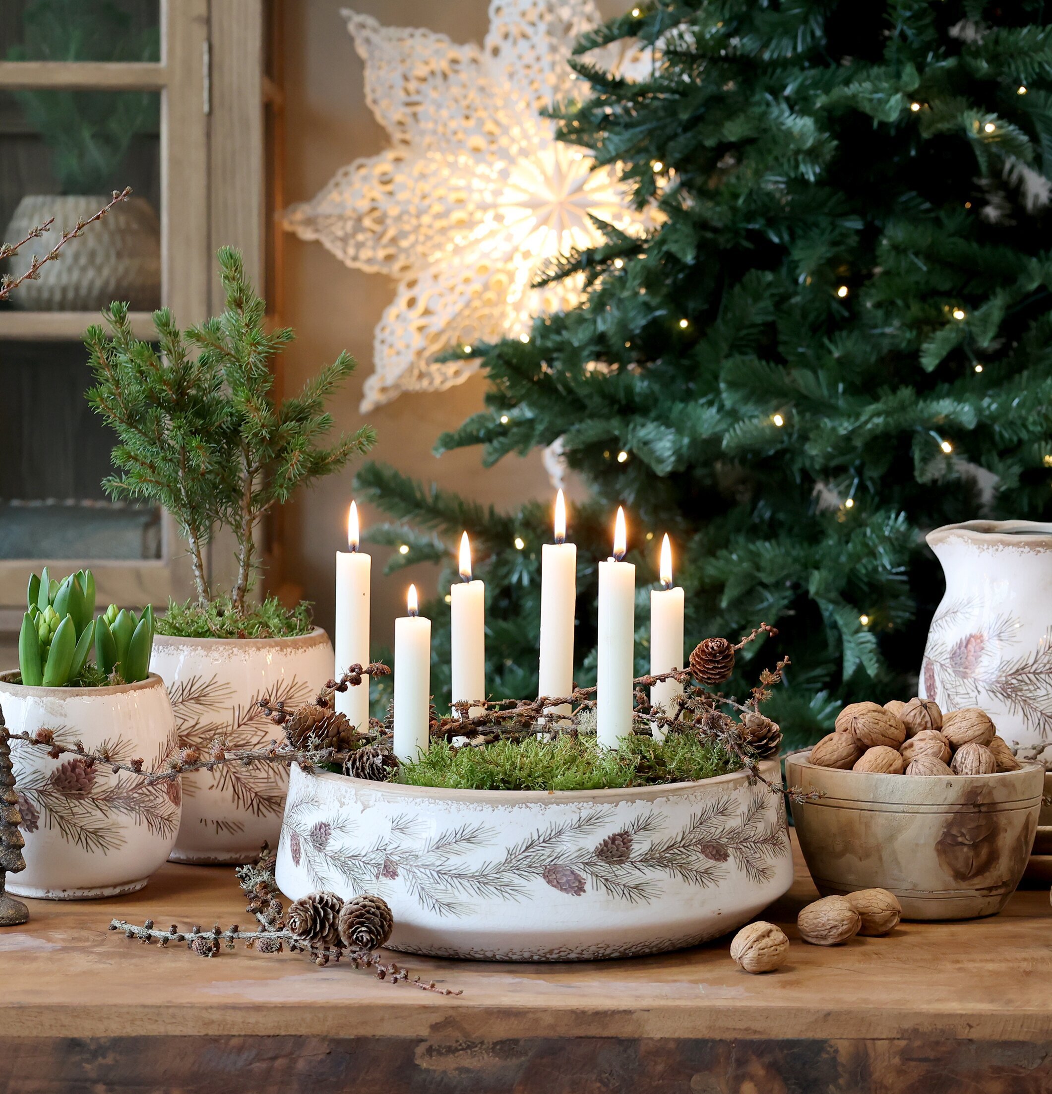 Planteringskruka Tallkvist Creme Chic Antique Krukor Örtkrukor Glaskrukor