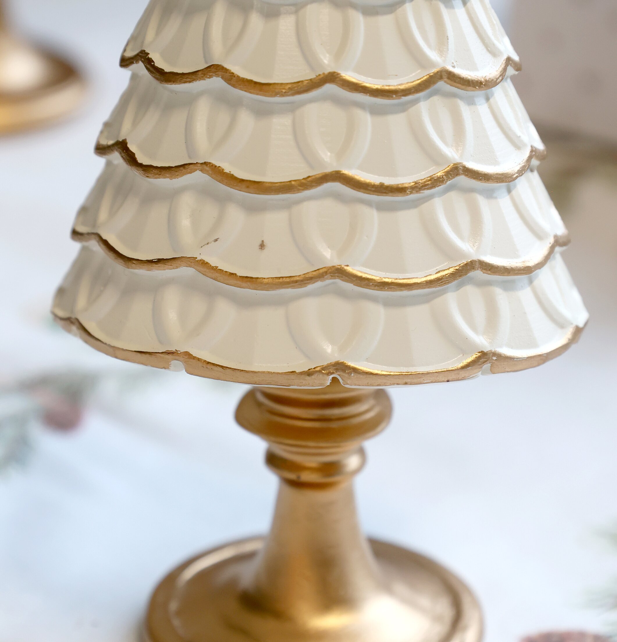 Noël Julgran Antik Creme Liten Chic Antique Övrig prydnad/dekoration för inredning innemiljö