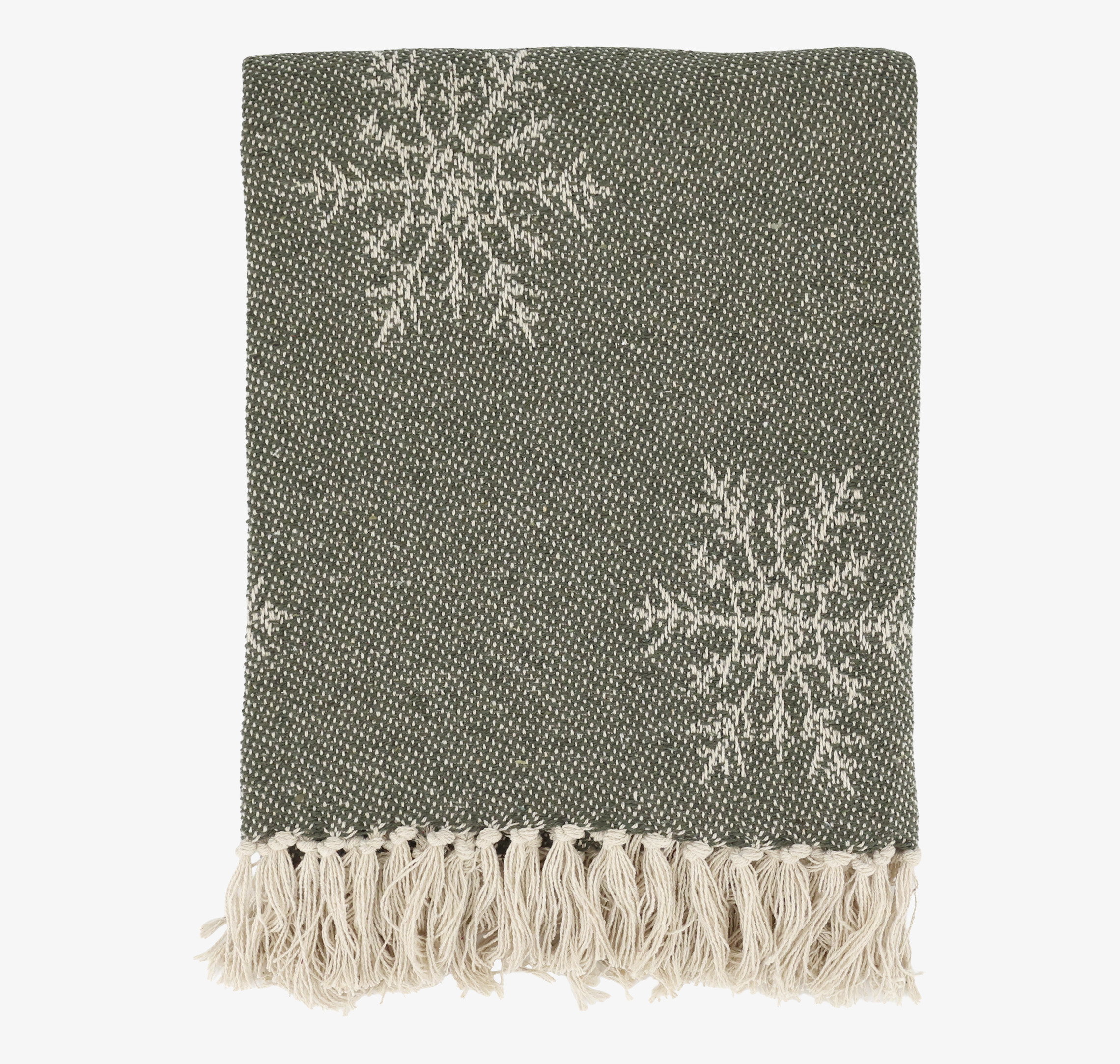 Aix Pläd Olivgrön Chic Antique Täcken, filtar, plädar och överkast Filtar Plädar Överkast