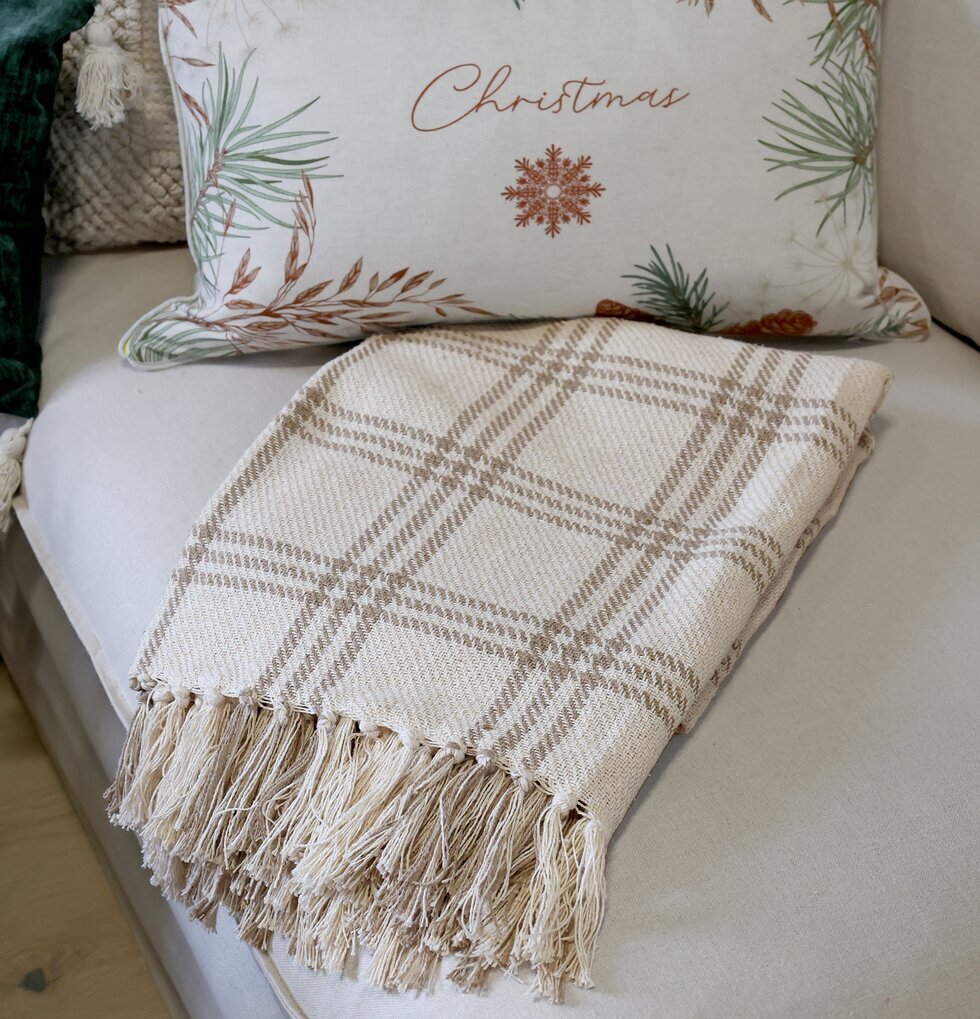 Aix Pläd Latte Chic Antique Täcken, filtar, plädar och överkast Filtar Plädar Överkast