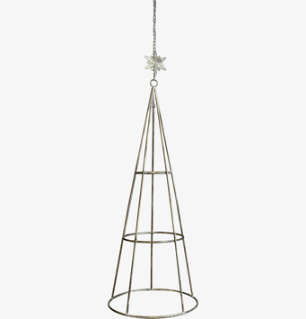 Bild av konformad metalldekoration med antik mässingsfinish