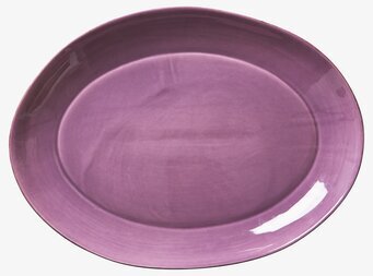 Bild av ett elegant serveringsfat i lavendellila ton