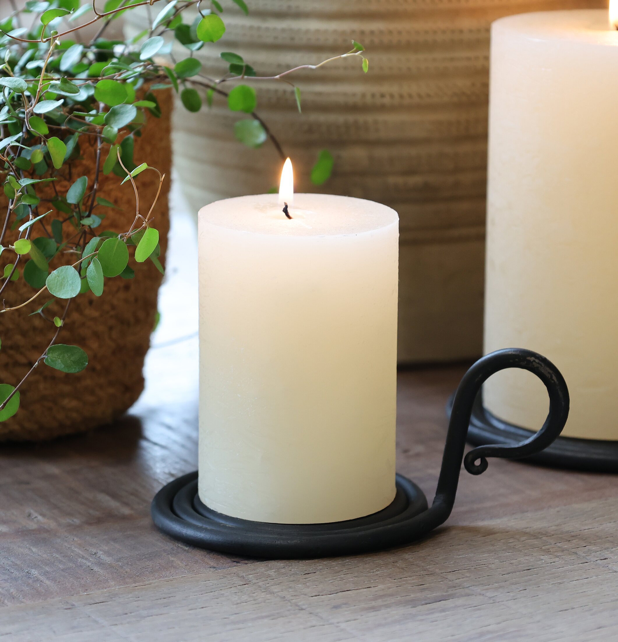 Kammarljusstake Blockljus Liten Chic Antique Ljusstakar Adventsstakar Ljushållare Ljushyllor