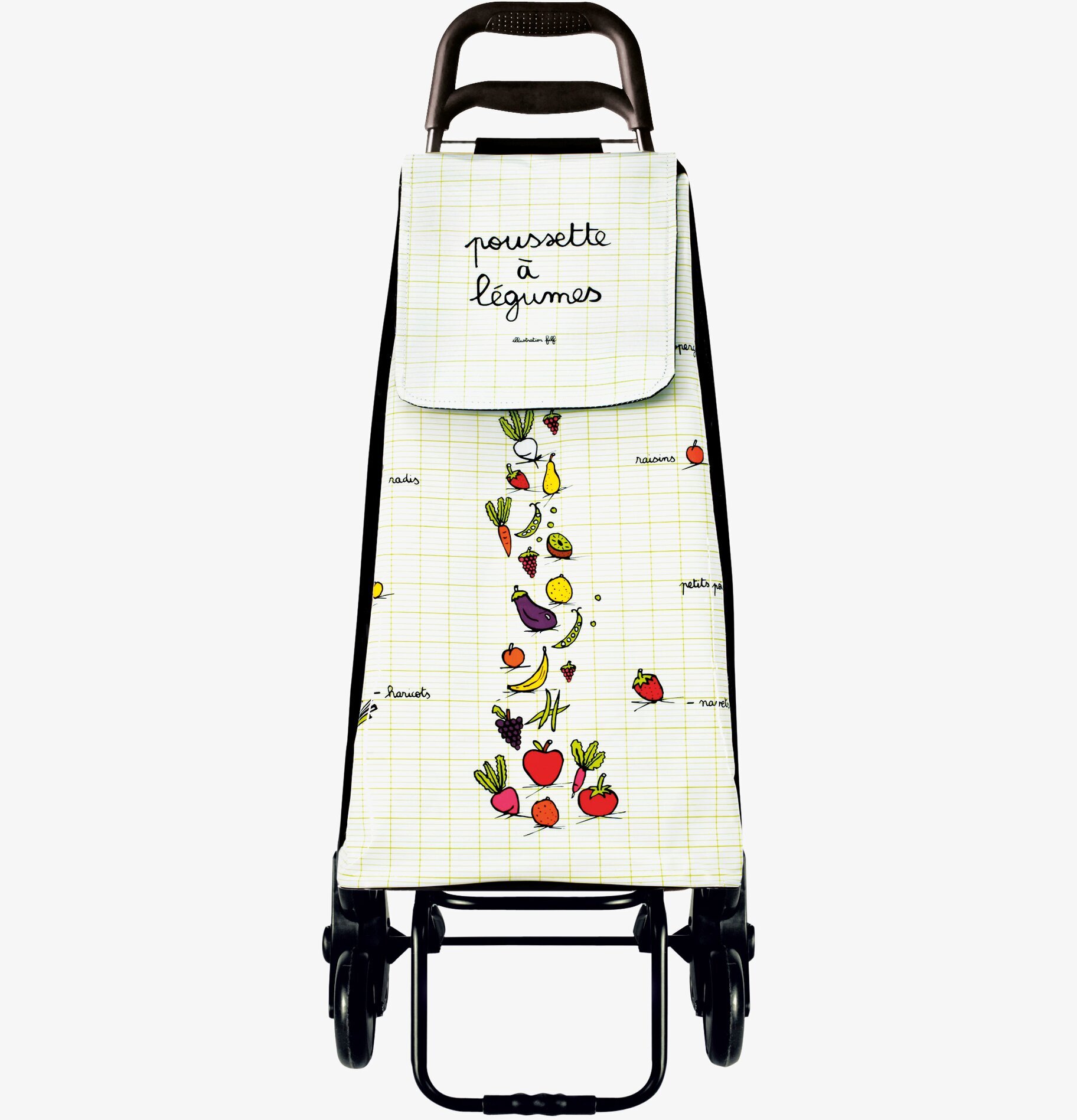 Shoppingvagn Dolly Légumes från Derriére la porte med grönsaker