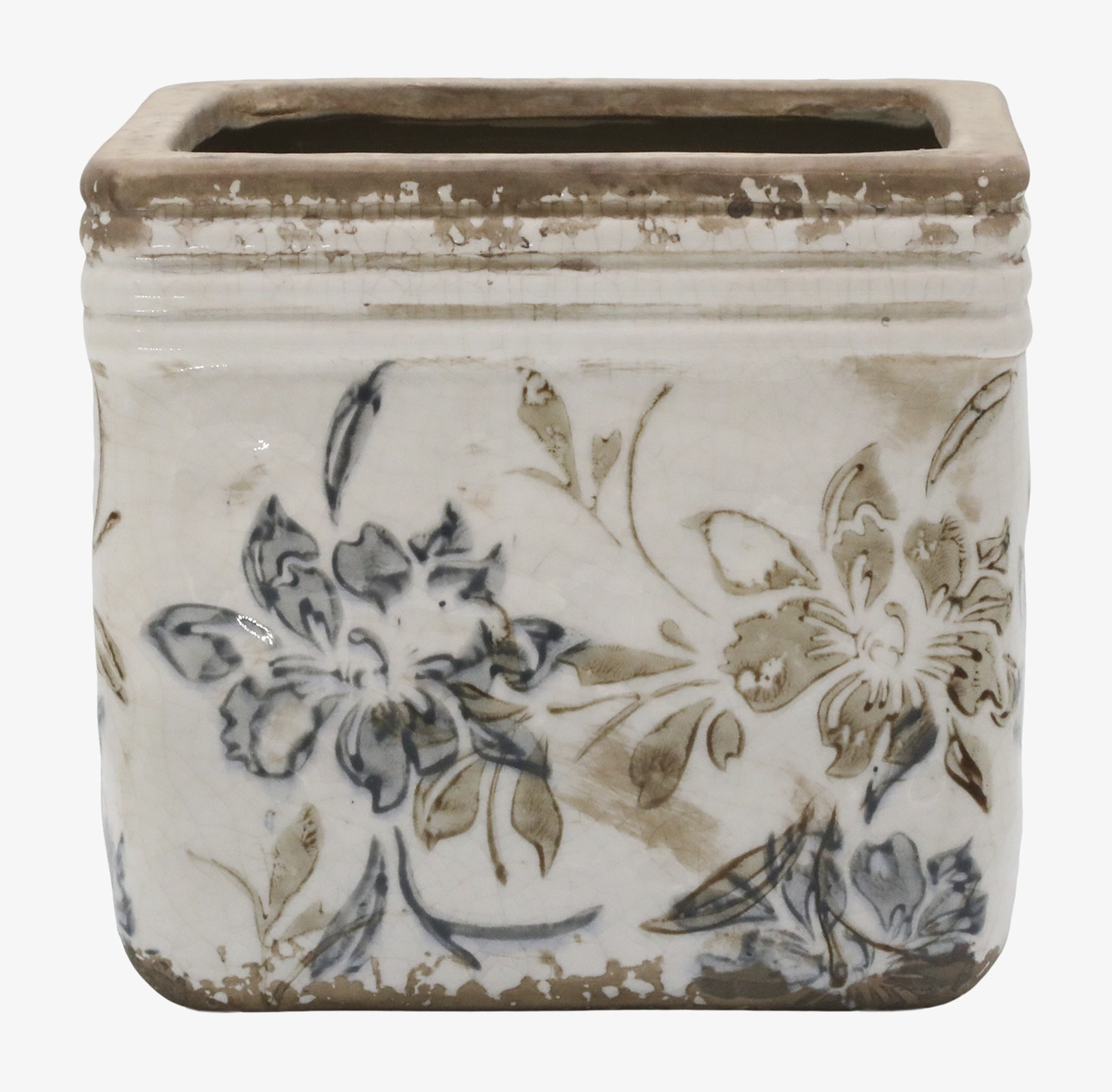 Kruka Keramik Croix Chic Antique Krukor Örtkrukor Glaskrukor