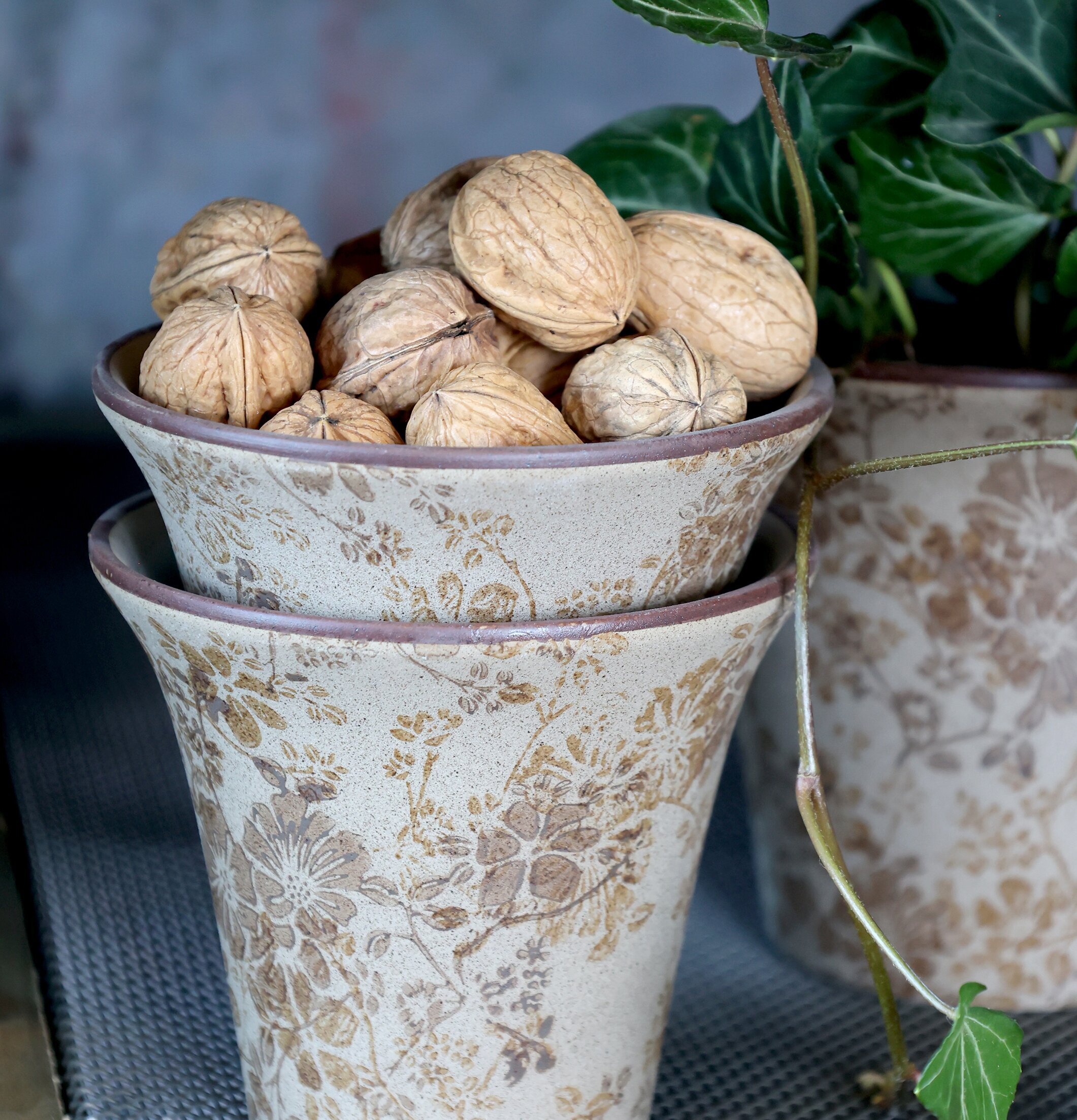 Kruka Keramik Melun Chic Antique Krukor Örtkrukor Glaskrukor