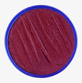 Bild av rund burk med djup röd ansiktsfärg 18 ml