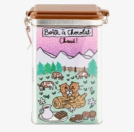 Plåtburk Kakao Derriére la porte Plåtburkar Metallburkar