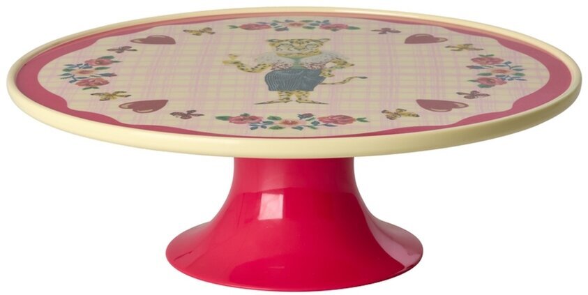 Kakfat Melamin Red Kiss Rice Tårt-/kakfat Tårtfat