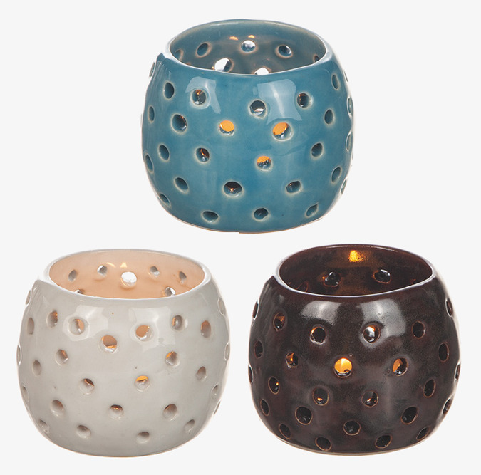 Ljuslykta Keramik Different Design Lyktor Endless Light Ljuslyktor