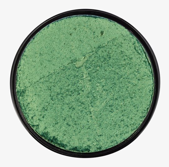 Bild av metallic grön ansiktsfärg med iriserande glans