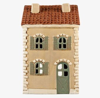 Ljuslykta Hus Beige Det Gamle Apotek Lyktor Endless Light Ljuslyktor