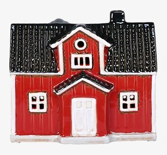 Ljuslykta Hus Röd Det Gamle Apotek Lyktor Endless Light Ljuslyktor