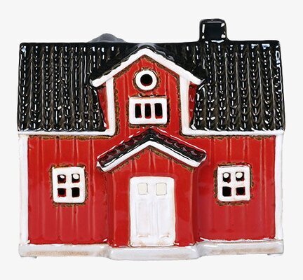 Ljuslykta Hus Röd Det Gamle Apotek Lyktor Endless Light Ljuslyktor