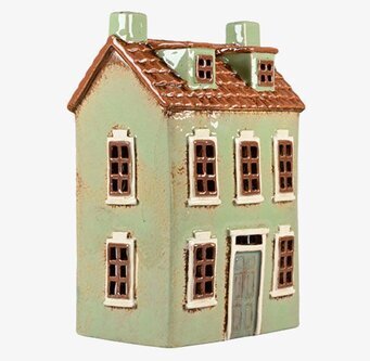 Ljuslykta Hus Grön Det Gamle Apotek Lyktor Endless Light Ljuslyktor