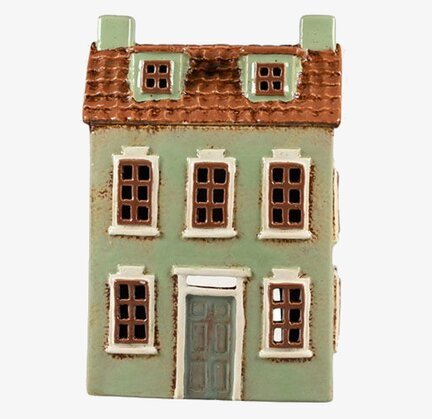 Ljuslykta Hus Grön Det Gamle Apotek Lyktor Endless Light Ljuslyktor