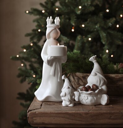 Lucia För Värmeljus - Majas Cottage Ljusstakar Adventsstakar Ljushållare Ljushyllor