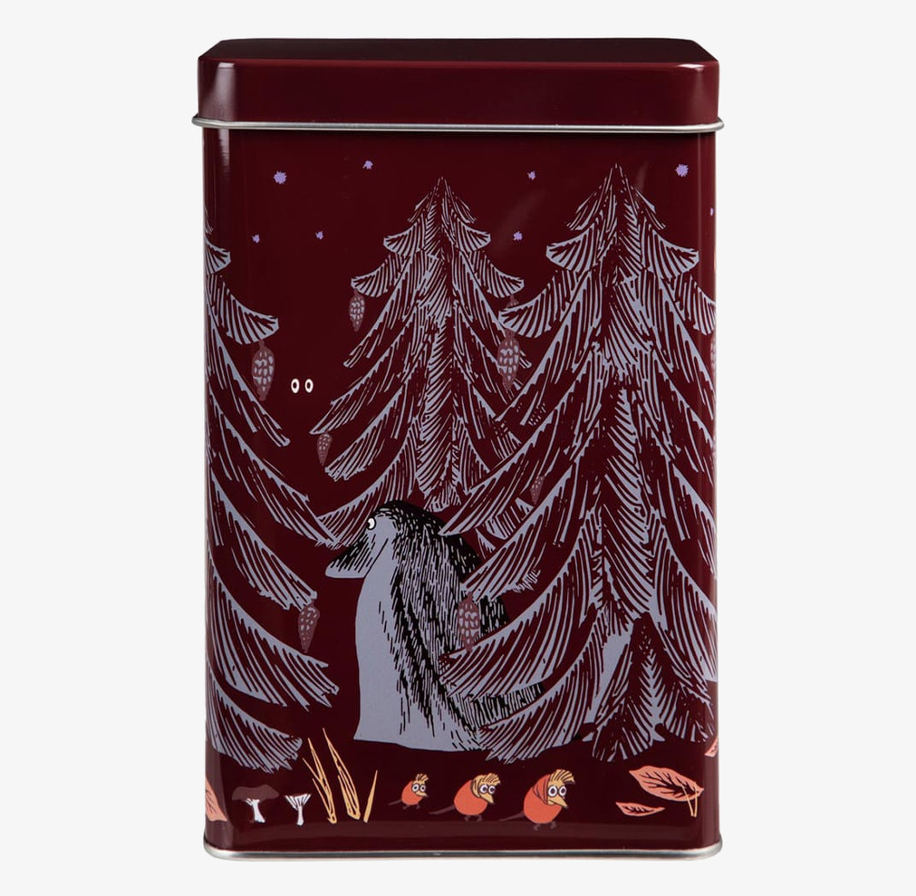 Plåtburk Kaffe Mumin Urskog Röd Moomin by Martinex Plåtburkar Metallburkar