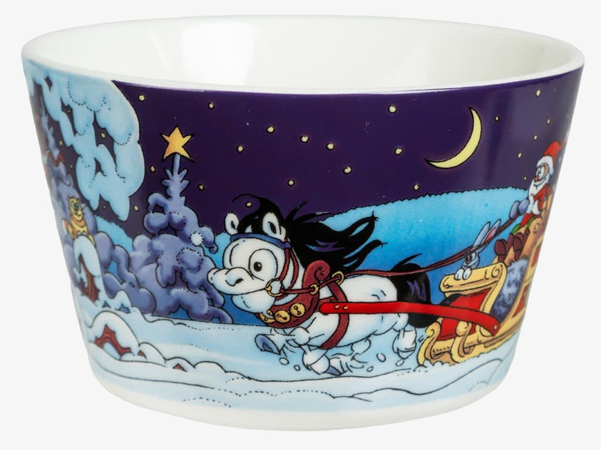 Hästen Mulle Skål Jul 2025 Lena Furberg by Martinex Skålar att äta ur tilltugg Såskannor/Vispskål servering