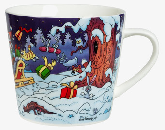 Hästen Mulle Mugg Jul 2025 Lena Furberg by Martinex Muggar/koppar i porslin, keramik, papper eller biologiskt