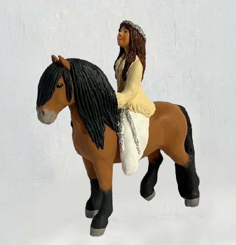 Ridande Lova Sverigealmanackan Statyer, statyetter, figuriner för inomhusbruk eller altaner Ballerinor