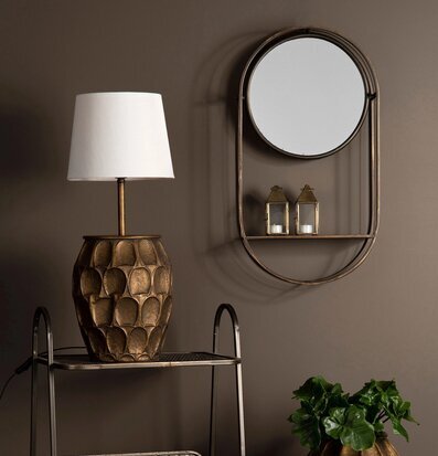 Spegelhylla Antik Mässing A Lot Decoration Speglar Väggspeglar Stående speglar Vägghyllor