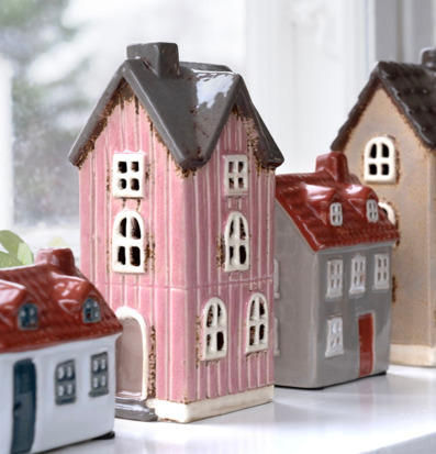 Ljuslykta Hus Rosa Det Gamle Apotek Lyktor Endless Light Ljuslyktor