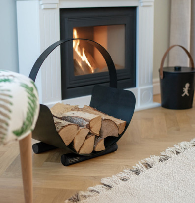 Vedkorg Solstickan Svart Övrig prydnad/dekoration för inredning innemiljö