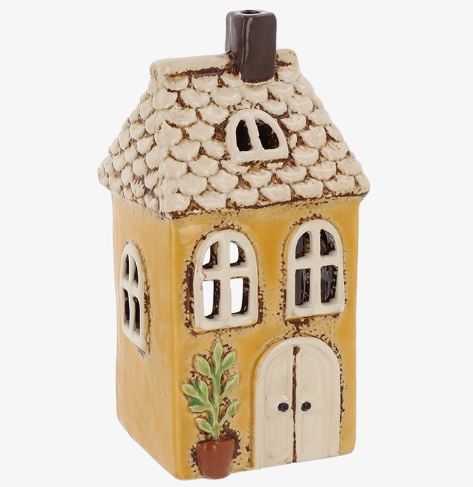 Ljuslykta Village Pottery - Garden House Yellow Joe Davies Lyktor Endless Light Ljuslyktor