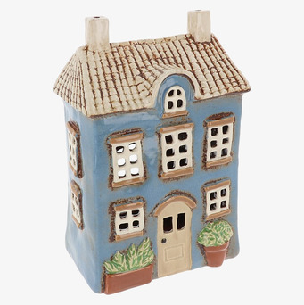 Ljuslykta Village Pottery - Garden House Blue Joe Davies Lyktor Endless Light Ljuslyktor