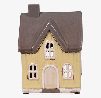 Ljuslykta Hus Gul Det Gamle Apotek Lyktor Endless Light Ljuslyktor