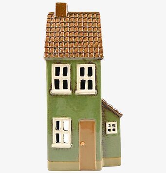 Ljuslykta Hus Grön Det Gamle Apotek Lyktor Endless Light Ljuslyktor