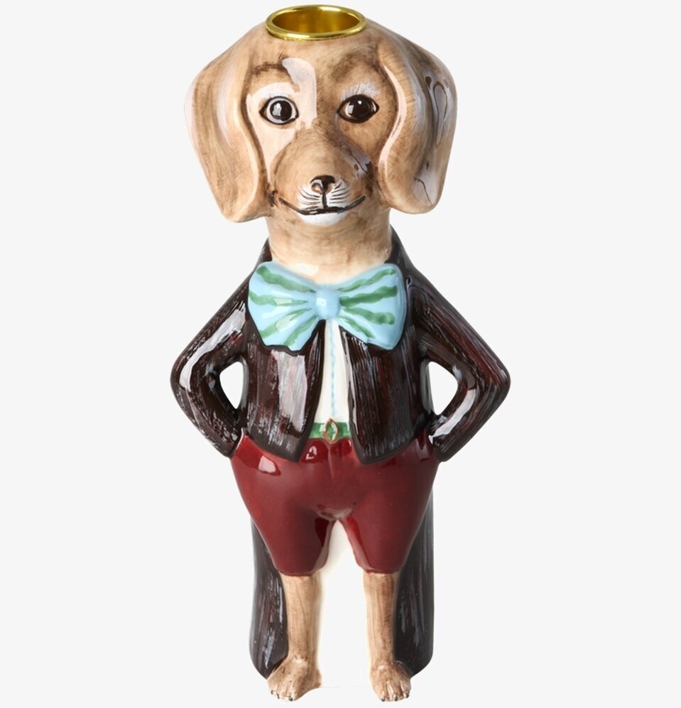 Ljusstake Hund - Nathalie Lété Rice Ljusstakar Adventsstakar Ljushållare Ljushyllor