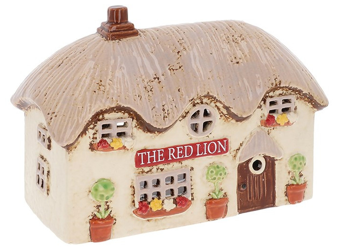 Ljuslykta Village Pottery - Red Lion Pub Joe Davies Lyktor Endless Light Ljuslyktor