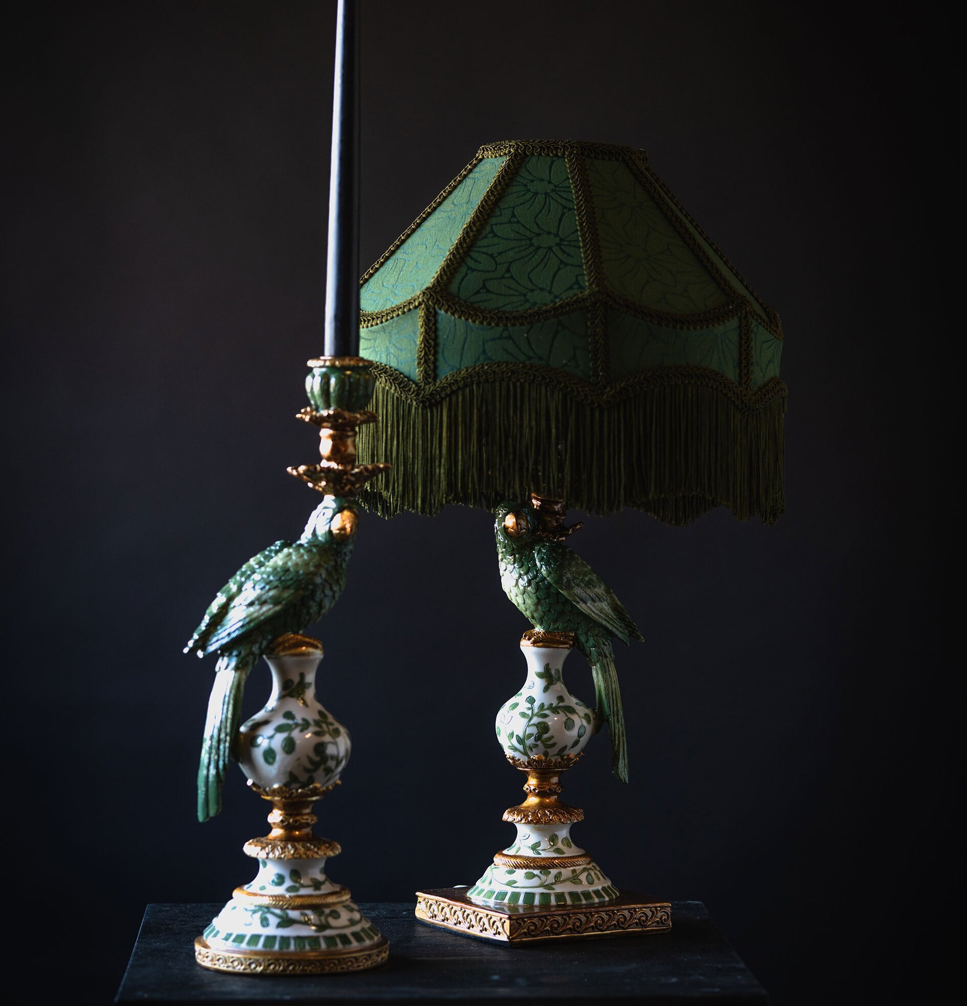 Lampfot Papegoja Grön A Lot Decoration Lampor Taklampor Golvlampor Bordslampor LED-lampor Ledlampor Fönsterlampor Ljusslingor för dekoration